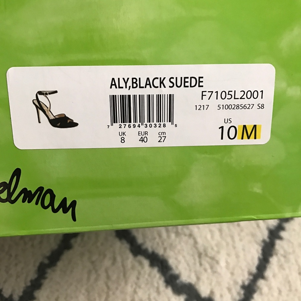 Sam Edelman | Aly Black Suede Sandal Heels 10 BNIB - Picture 5 of 8